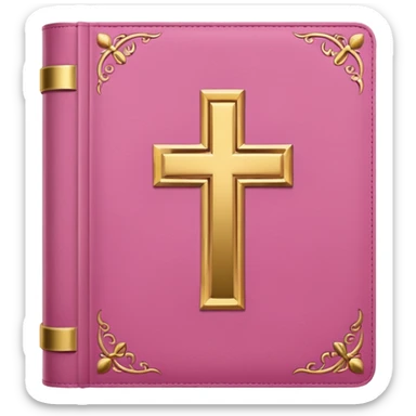 pink bible sticker