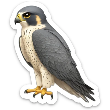 peregrine falcon depressed sticker