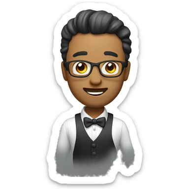 make a 3d emoji of dancing pa sticker