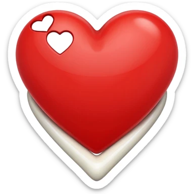 red heart emoji with a bone through it instead of an arrow sticker