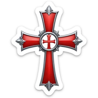 the cross patea  of the knights templar sec xi sticker