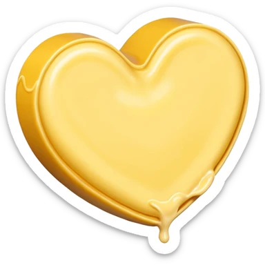 butter with large yellow heart sticker