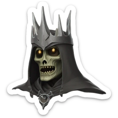 dead witch-king of angmar lord of the rings movie character sticker