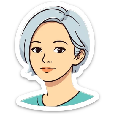 middle-aged woman sticker