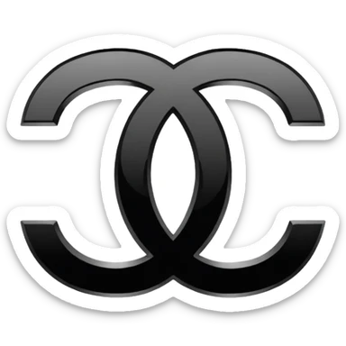 chanel logo sticker