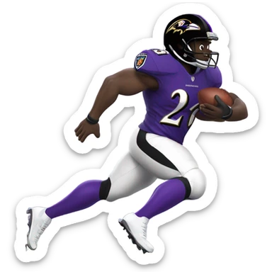 Baltimore Ravens running back  sticker