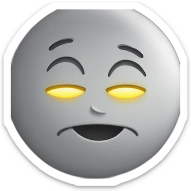 Happy face with tears like lightning sticker