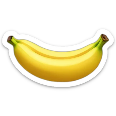 Cat banana sticker