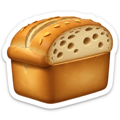 loaf of bread with D'Italiano packaging sticker