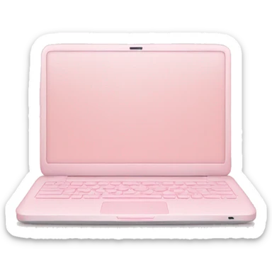 Light pink laptop sticker