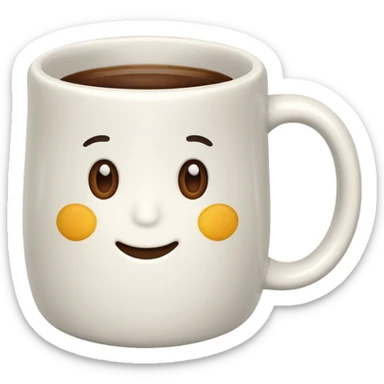 A cozy mug that says safe sticker