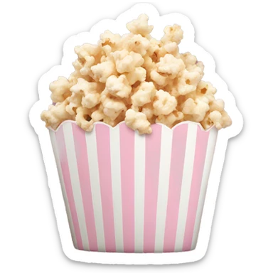 Light pink popcorn sticker