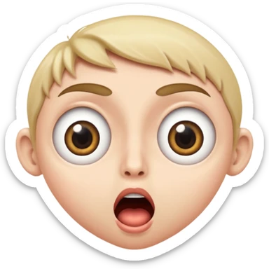 dos caras de sorprendido 

 sticker