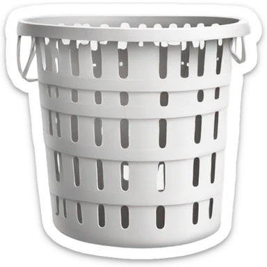 Laundry basket white  sticker