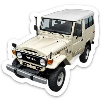 Toyota Land Cruiser 1988 sticker