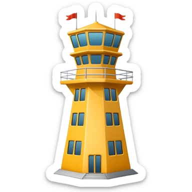 air traffic control tower sticker