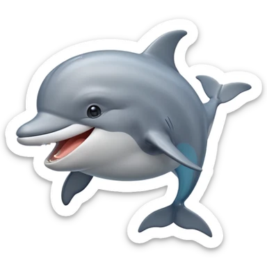 laughing dolphin sticker