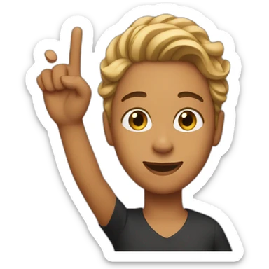 Person waving bey sticker