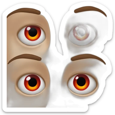 bloodshot eyes sticker