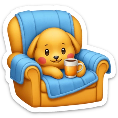 Cozy coloring  sticker