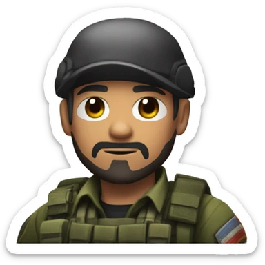 Rainbow six sige ACE karakter röl és mutat egy likot sticker