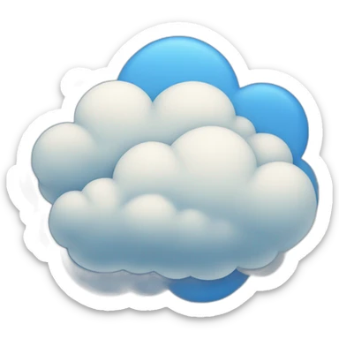 Blue clouds sticker