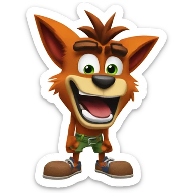 Crash bandicoot  sticker