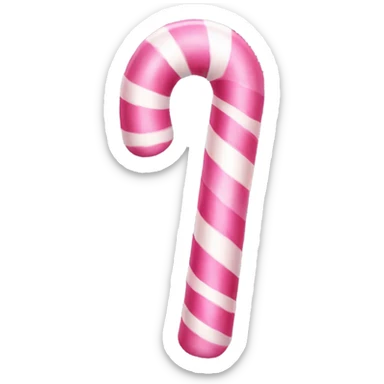 pink candy cane  sticker