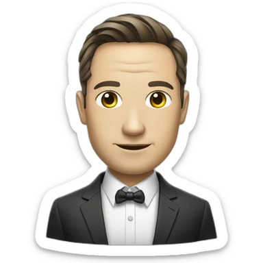 NVIDIA GPU in a suit sticker