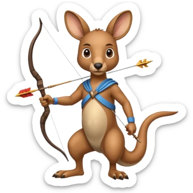 Kangaroo Archery  sticker