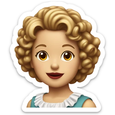 shirley temple sticker