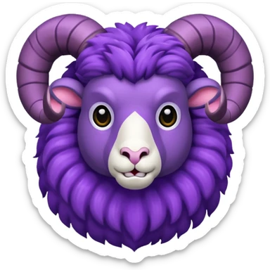 Purple, ram sticker