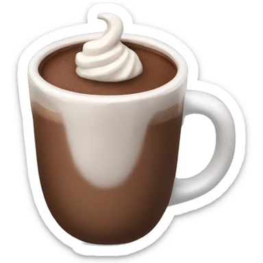 hot chocolate  sticker