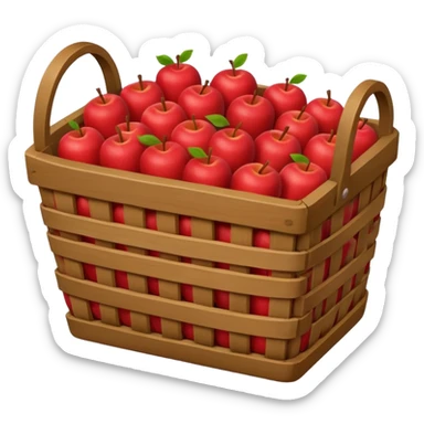Rectangular Apple Basket sticker