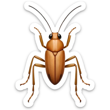 Waiting cricket bug sticker