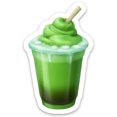 iced matcha sticker