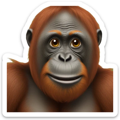 orangutan sticker