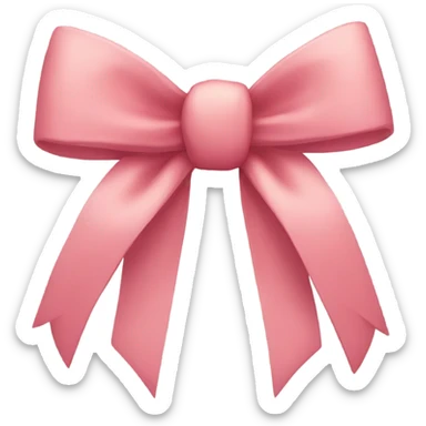 Cute bow emoji sticker