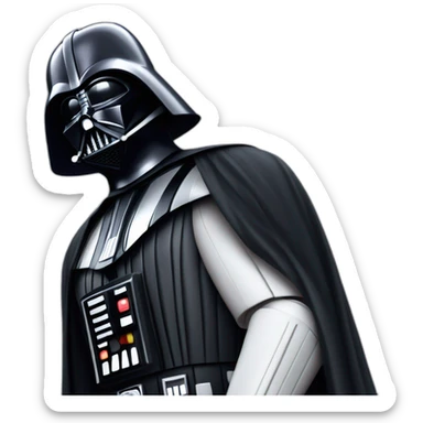 Darth vader tapandose los ojos con la mano sticker