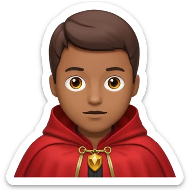 Hombre tapado rojo sticker