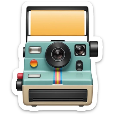 Polaroid picture sticker