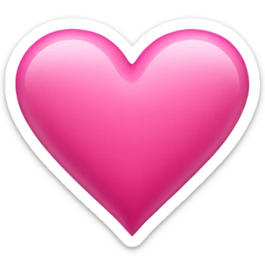 Pink heart sticker