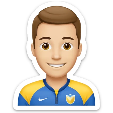 Myself in boca juniors jersethat's not boca's kit sticker