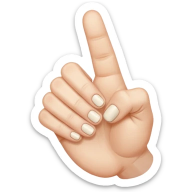 Hand with ugly thumb sticker