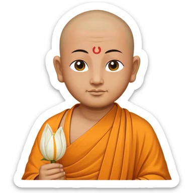 Buddha monks sticker