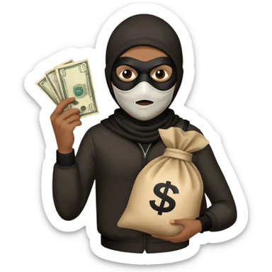 Robber emoji sticker