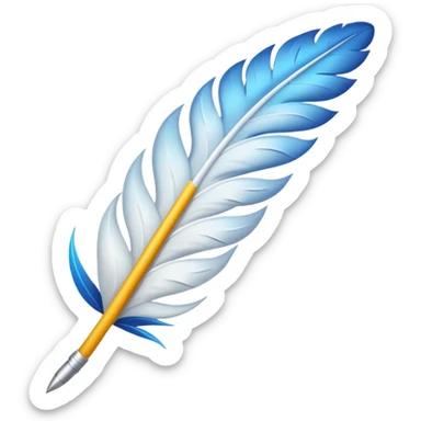 Une plume à écrire sticker