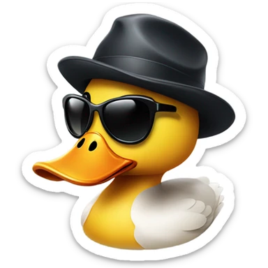 Duck that is a spy sticker