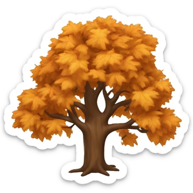 Fall tree sticker