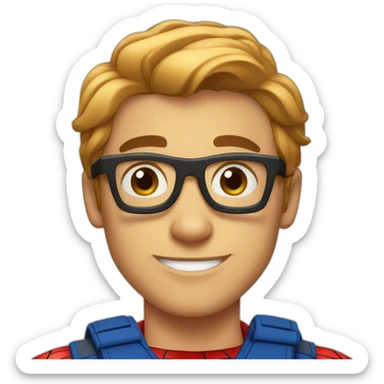 spiderman cartoon sticker